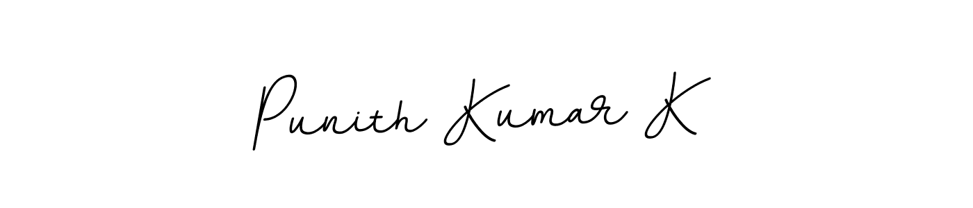 Also we have Punith Kumar K name is the best signature style. Create professional handwritten signature collection using BallpointsItalic-DORy9 autograph style. Punith Kumar K signature style 11 images and pictures png